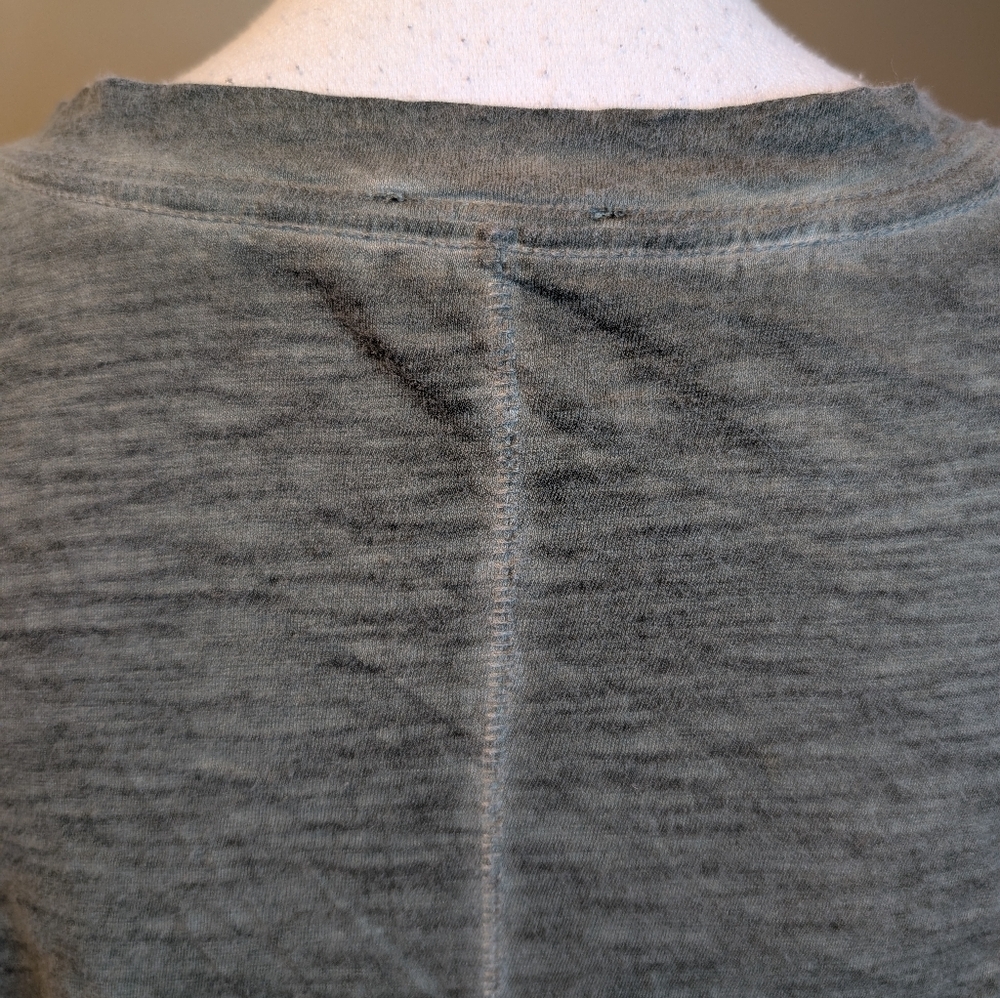 Express Green Cotton Heathered Burnout t-shirt Sz Large - Picture 7 of 11